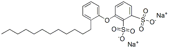 disodium (dodecylphenoxy)benzenedisulphonate Struktur