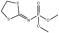 N-(1,3-Dithiolan-2-ylidene)phosporamidic acid dimethyl ester Struktur