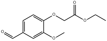 4-FORMYL-2-METHOXY-PHENOXY-ACETIC ACID ETHYL ESTER Struktur