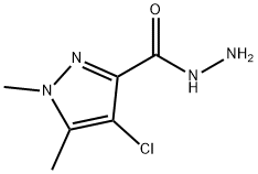 1H-Pyrazole-3-carboxylicacid,4-chloro-1,5-dimethyl-,hydrazide(9CI) Struktur