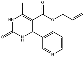 5-Pyrimidinecarboxylicacid,1,2,3,4-tetrahydro-6-methyl-2-oxo-4-(3-pyridinyl)-,2-propenylester(9CI) Struktur