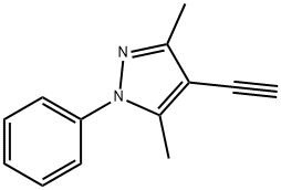 4-ETHYNYL-3,5-DIMETHYL-1-PHENYL-1H-PYRAZOLE Struktur