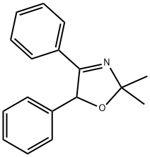 2,5-Dihydro-2,2-dimethyl-4,5-diphenyloxazole Struktur