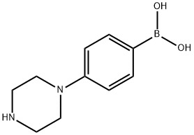 [4-(Piperazin-1-yl)phenyl]boronic acid Struktur