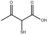 Butanoic acid, 2-mercapto-3-oxo- (9CI) Struktur