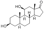 5-A-ANDROSTANE-3-B-11-B-DIOL-17-ONECRYST ALLINE Struktur