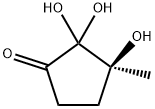 Cyclopentanone, 2,2,3-trihydroxy-3-methyl-, (3S)- (9CI) Struktur