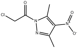 1H-Pyrazole, 1-(chloroacetyl)-3,5-dimethyl-4-nitro- (9CI) Struktur