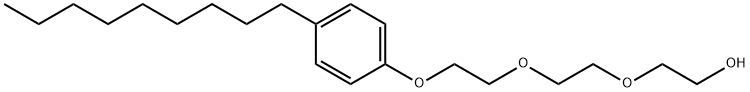 TRIETHYLENE GLYCOL MONO(P-NONYLPHENYL) ETHER Struktur