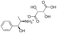 [R-(R*,S*)]-beta-hydroxy-alpha-methylphenethylammonium [R-(R*,R*)]-hydrogen tartrate Struktur