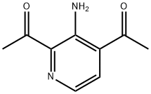 1,1'-(3-Amino-2,4-pyridinediyl)bisethanone Struktur