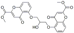 dimethyl 5,5'-[(2-hydroxytrimethylene)bis(oxy)]bis[4-oxo-4H-1-benzopyran-2-carboxylate]  Struktur