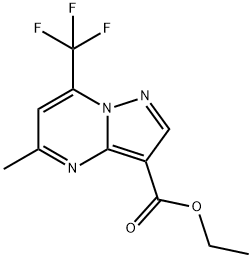 ethyl 5-methyl-7-(trifluoromethyl)pyrazolo[1,5-a]pyrimidine-3-carboxylate Struktur