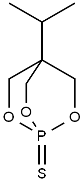 4-Isopropyl-2,6,7-trioxa-1-phosphabicyclo[2.2.2]octane-1-thione Struktur