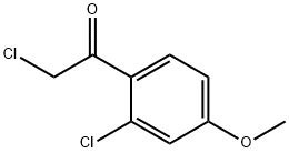 Ethanone, 2-chloro-1-(2-chloro-4-methoxyphenyl)- (9CI) Struktur