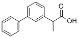 alpha-Methyl-3-biphenylacetic acid Struktur