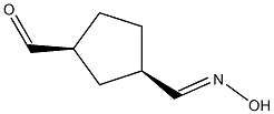 1,3-Cyclopentanedicarboxaldehyde, monooxime, cis- (9CI) Struktur