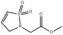 2(3H)-ISOTHIAZOLACETIC ACID, METHYL ESTER, 1,1-DIOXIDE Struktur