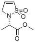 2(3H)-ISOTHIAZOLEACETIC ACID, ALPHA-METHYL-, METHYL ESTER, 1,1-DIOXIDE, (ALPHAS) Struktur