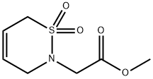 2H-1,2-THIAZINE-2-ACETIC ACID, 3,6-DIHYDRO-, METHYL ESTER, 1,1-DIOXIDE Struktur