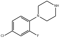 1-(4-CHLORO-2-FLUOROPHENYL)-PIPERAZINE Struktur