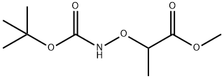 Propanoic acid, 2-[[[(1,1-dimethylethoxy)carbonyl]amino]oxy]-, methyl ester Struktur