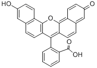 2-(11-HYDROXY-3-OXO-3H-DIBENZO[C,H]XANTHEN-7-YL)BENZOIC ACID Struktur