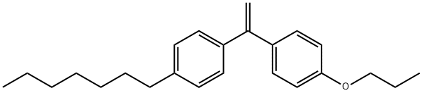 1-[1-(4-heptylphenyl)vinyl]-4-propoxybenzene Struktur