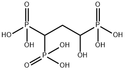 (3-hydroxypropan-1-yl-3-ylidene)trisphosphonic acid Struktur