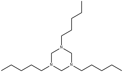 hexahydro-1,3,5-tripentyl-1,3,5-triazine Struktur