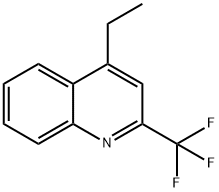 Quinoline, 4-ethyl-2-(trifluoromethyl)- (9CI) Struktur