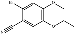 2-BROMO-5-ETHOXY-4-METHOXY-BENZONITRILE Struktur