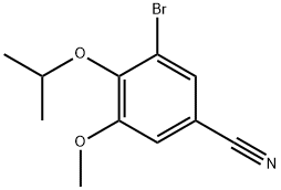 3-Bromo-4-isopropoxy-5-methoxybenzonitrile Struktur