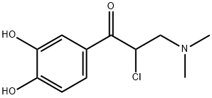 1-Propanone, 2-chloro-1-(3,4-dihydroxyphenyl)-3-(dimethylamino)- (9CI) Struktur