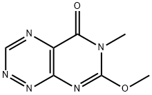 7-Methoxy-6-methylpyrimido[5,4-e]-1,2,4-triazin-5(6H)-one Struktur