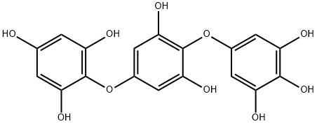 5-[2,6-Dihydroxy-4-(2,4,6-trihydroxyphenoxy)phenoxy]-1,2,3-benzenetriol Struktur