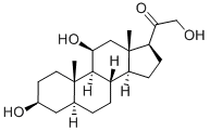 3-BETA,11-BETA,21-TRIHYDROXY-5-ALPHA-PREGNAN-20-ONE Struktur