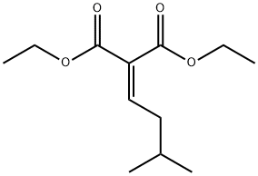 diethyl 2-(3-methylbutylidene)propanedioate Struktur