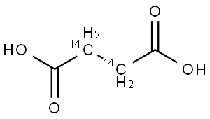 SUCCINIC ACID, [2,3-14C] Struktur