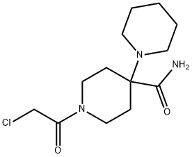 1'-(chloroacetyl)-1,4'-bipiperidine-4'-carboxamide Struktur