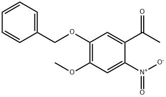 Ethanone, 1-[4-Methoxy-2-nitro-5-(phenylMethoxy)phenyl]- Struktur