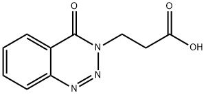 3-(4-OXO-1,2,3-BENZOTRIAZIN-3(4H)-YL)PROPANOIC ACID Struktur