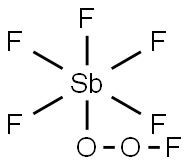 DIOXYGENYL HEXAFLUOROANTIMONATE Struktur