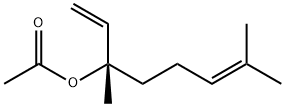 (+)-1,5-dimethyl-1-vinylhex-4-enyl acetate  Struktur