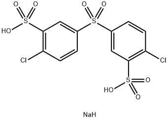 4,4'-Dichlorodiphenylsulfone-3,3'-disulfonic acid disodium salt Struktur