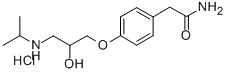 4-[2-hydroxy-3-[(isopropyl)amino]propoxy]phenylacetamide hydrochloride Struktur