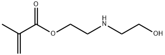 2-Methylpropenoic acid 2-[(2-hydroxyethyl)amino]ethyl ester Struktur