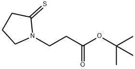 1-Pyrrolidinepropanoic  acid,  2-thioxo-,  1,1-dimethylethyl  ester Struktur