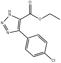 5-(4-Chlorophenyl)-1H-1,2,3-triazole-4-carboxylic acid ethyl ester Struktur