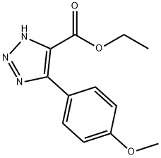 5-(4-Methoxyphenyl)-1H-1,2,3-triazole-4-carboxylic acid ethyl ester Struktur